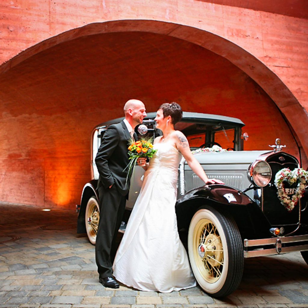 Brautpaar Poterne Schloss und Festung Senftenberg Foto- Dupski