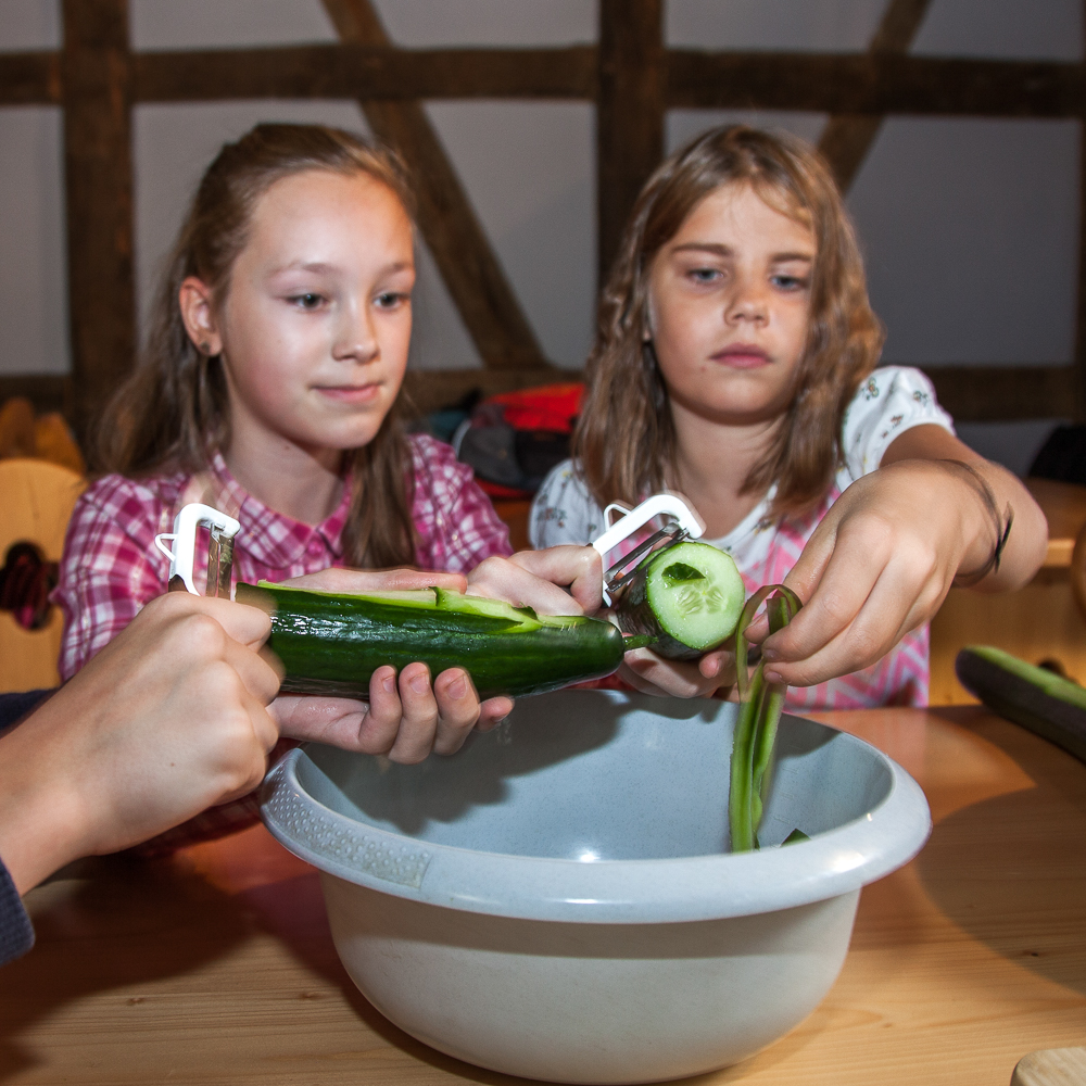 Gurken einlegen_Freilandmuseum Lehde Foto- Peter Becker